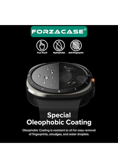 Forzacase Samsung Galaxy Uyumlu Watch 7 Ultra 47mm İle Temperli Kırılmaz Cam Ekran Koruyucu Fc861