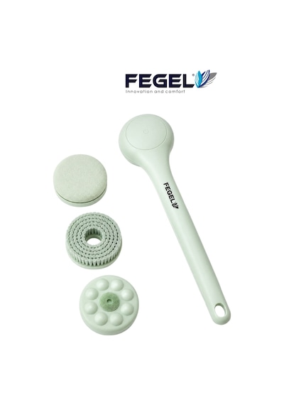 FG-18 3 Başlıklı Şarjlı Döner Lif ve Duş Fırçası (39.4 cm)
