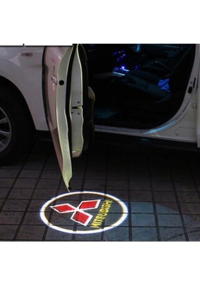 OtoÇizgi Mitsubishi Kapı Altı Logo Led Aydınlatma Hayalet 2 Adet OtoÇizgi