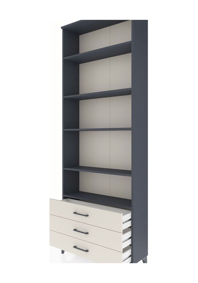 Arges Dolap 5 Raflı 3 Çekmeceli 88x30x243 Antrasit-aytaşı Antrasit Arges Dolap 5 Raflı 3 Çekmeceli 88x30x243 Antrasit-aytaşı Antrasit