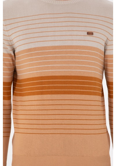 U.S. Polo Assn. Erkek Slim Fit Bisiklet Yaka Camel Kazak 50297071-VR015