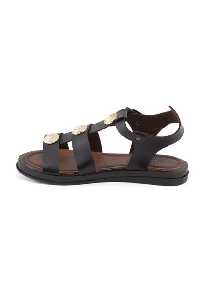 Kuum 176-01 Kadın Sandalet Kum-y6-17601001 Siyah
