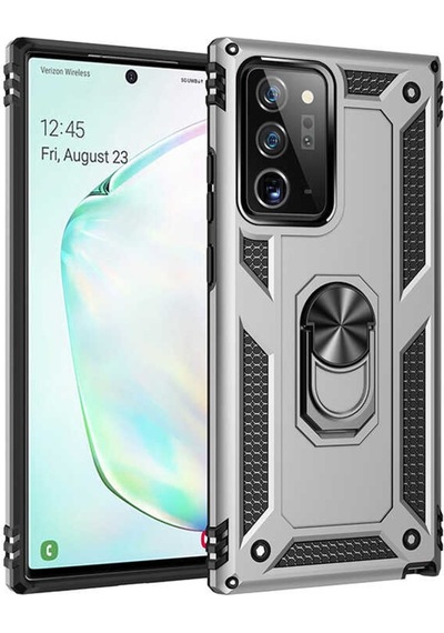 Galaxy Note 20 Ultra Kılıf Zore Vega Yüzüklü Standlı Zırh Kılıf