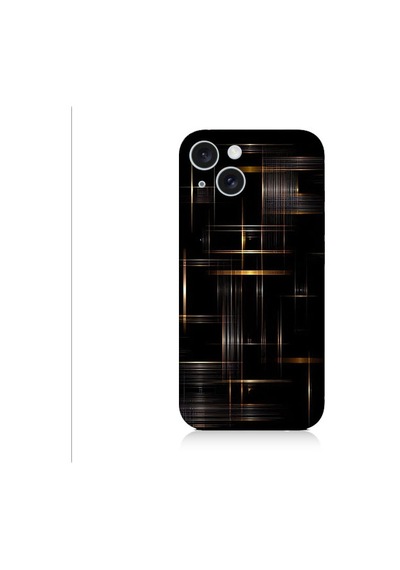 Apple Uyumlu iPhone 15 Plus Soyut Çizgiler Desenli Silikon Kılıf Silikon