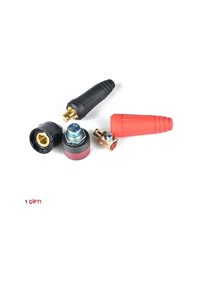 Dkj10-25 200a Konnektör Çift 10-25mm2 Kablo Yüksek Akım Kilitli Panel Tip Konnektör Kaynak Makinesi Hızlı Bağlan
