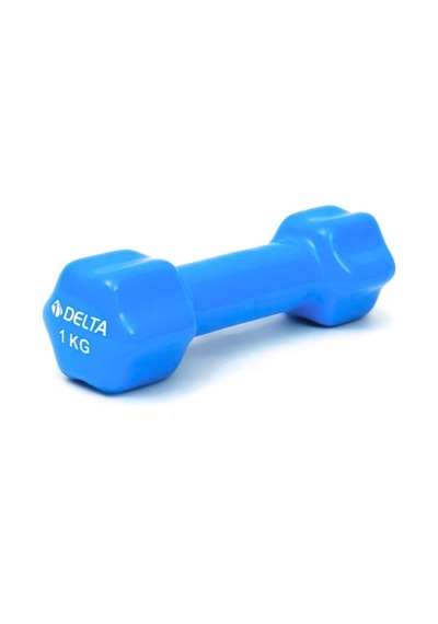 Delta 1 Kg X 1 Adet Deluxe Pvc Kaplama Mavi Demir Dambıl