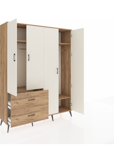 Hyperion Gardrop 4 Raflı 2 Çekmeceli 2 Askılı 176x44x221 Çam-aytaşı/çam Aytaşı/çam Hyperion Gardrop 4 Raflı 2 Çekmeceli 2 Askılı 176x44x221 Çam-aytaşı/çam Aytaşı/çam
