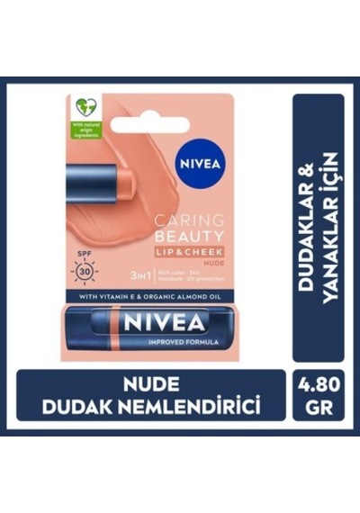 4.8 Gr Renkli Dudak Bakım Kremi, Nemlendirici Ve Spf30 Koruma