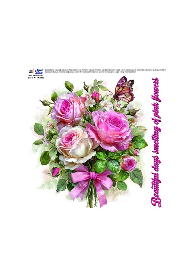 Mavi Sanat Ütü İle Rub On Transfer Kağıdı 30 30 Cm Model No: K0132