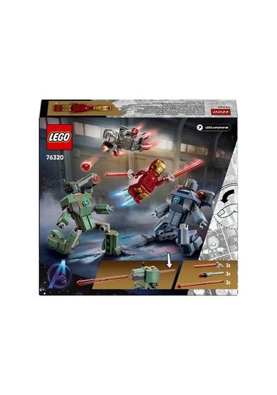 Lego Iron Man Ve War Machine İle Eğlenceli Araç Seti - 7+ Yaş Çocuklar İçin