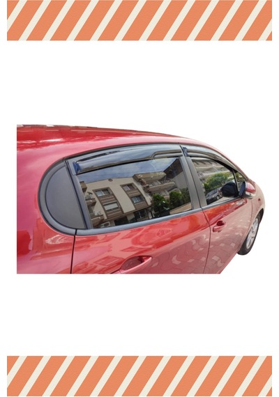 Peugeot 208 Tüm Modellerine Özel 4'lü Mügen Tip Cam Rüzgarlığı