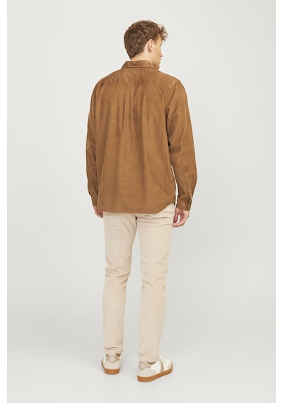 Jack & Jones Jpr Ccregent L/s Uzun Kollu Kadife Gömlek Tarçın