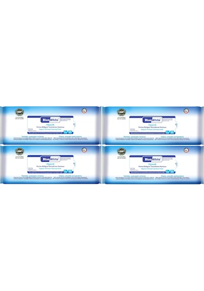 Bluewhite Hasta Perine Bölgesi Temizleme Mendil 4 Lü 50 Yaprak 4'lü Set