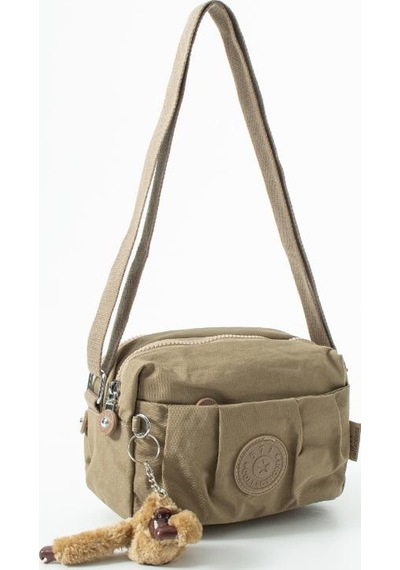 Baginn Klinkır Hafif Yağmur Geçirmez Kadın Postacı Çanta Çok Cepli 20 15 Cm Omuz Çantası 571 Collection Vizon