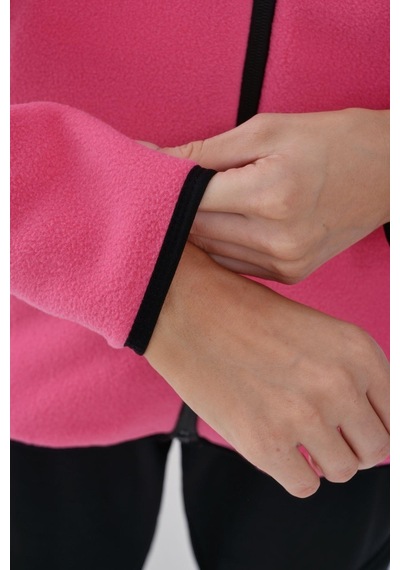 Exuma Kadın Pembe Tam Fermuarlı Polar 2322003-pembe Pembe