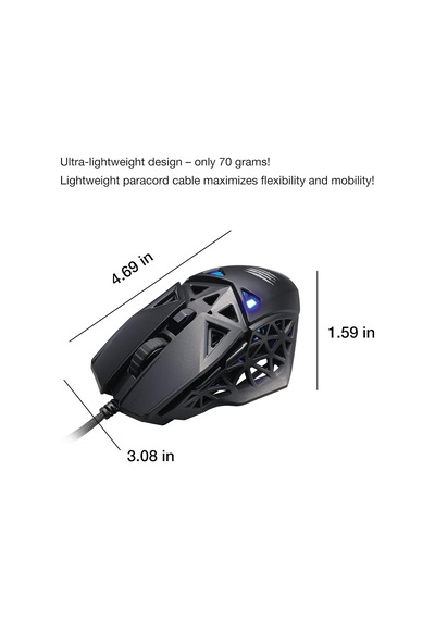 Mm04dcınbl000-0 Kablolu Oyun Faresi Optik Ergonomik Siyah