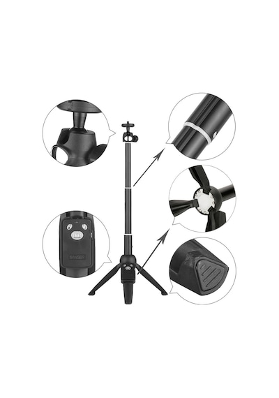 Sanger Sg-2510R Kumandalı Mobil Youtuber Tripod