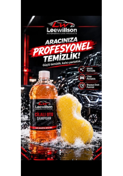 Premium Cilalı Oto Şampuanı 800 Ml - 2'si 1 Arada Ultra Temizleme Ve Koruyucu Wax Cila Etkisi - Araç Dış Yüzey Bakımı