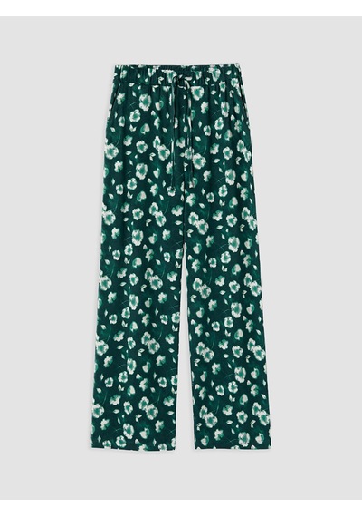 Lcw Dream Yeşil Beli Lastikli Çiçekli Kadın Pijama Altı