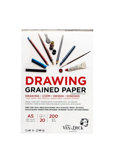 Van Dyck Drawing Çzm Blk A5 200 Gr 20 Yp Doku Üst Yp