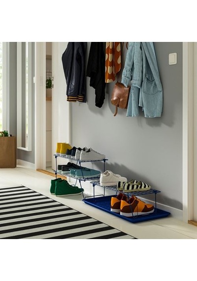 Ikea Baggmuck Ayakkabı Tepsisi, Mavi, 71x35 Cm