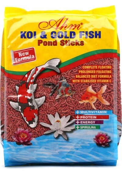 Ahm Koi Goldfish Colour Pond Sticks Balık Yemi 1 KG