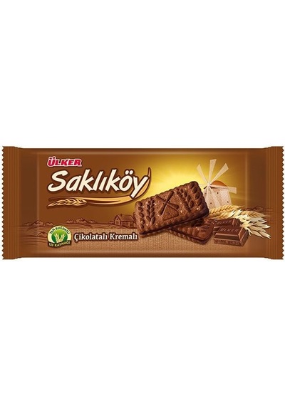 Ülker Saklıköy Çikolatalı Kremalı Bisküvi 24 x 87 G