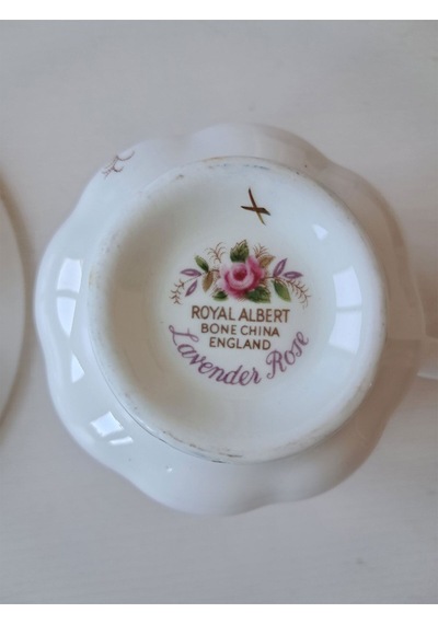 Lavender Rose Bone China England Antika Duble Boy Kahve Fincanı Lavanta Lavanta