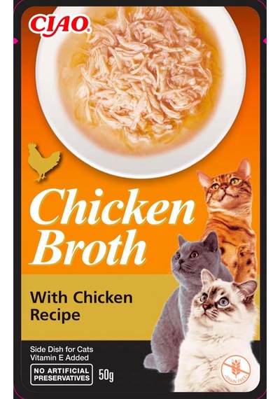 Ciao Broth Tavuk Sulu & Tavuklu Yetişkin Kedi Çorbası 50 G