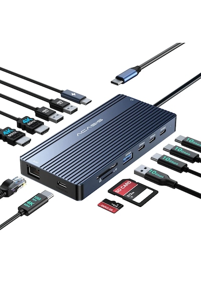 Acasis DS0203 14in1 USB3.1,2xHDMI,Type-C Docking Station