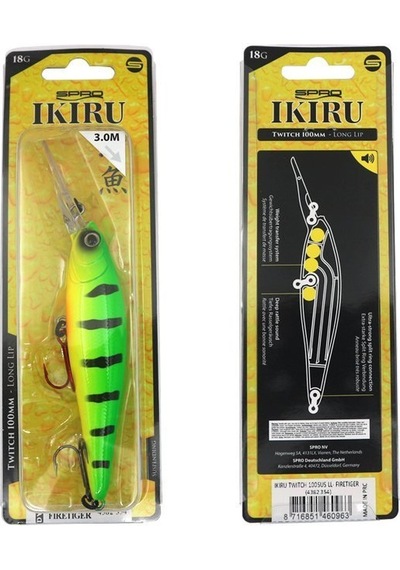 SPRO Ikiru Twitch Firetiger 10cm 18G Maket Yem 1/1