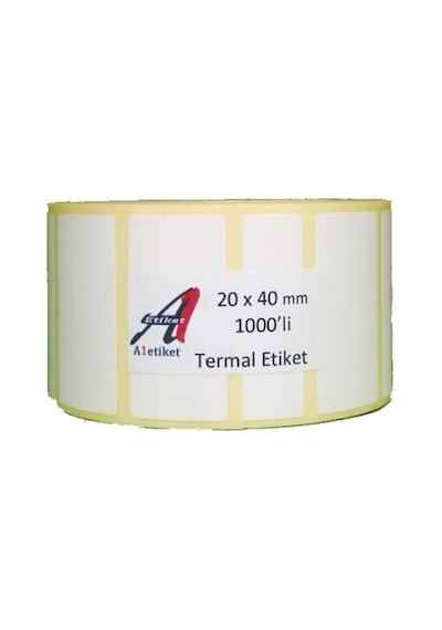 20 X 40 Mm Termal Barkod Etiketi 1000 Li Tekli Diğer