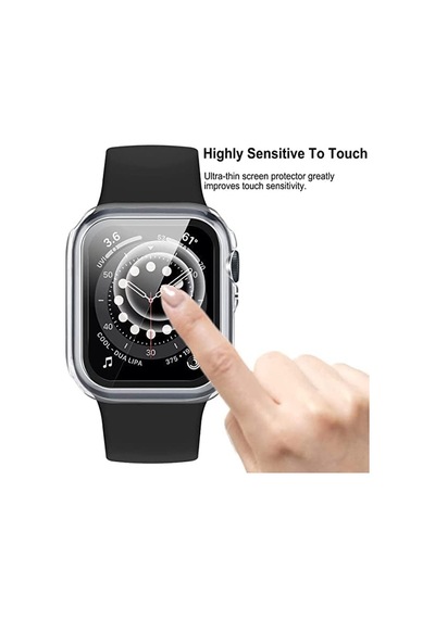 Apple Watch 49 Mm Şeffaf Ekran Koruyucu Ve Kılıf Bir Arada Tam Koruma Şeffaf Saat Kılıfı Çok Renkli