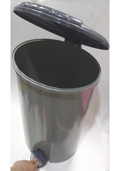 Tr Ayak Pedallı Jumbo Çöp Kovası 32 Litre Büyükboy Çıkabilen İç Kovalı 40x33 H:50 Sağlam Geniş Hazne