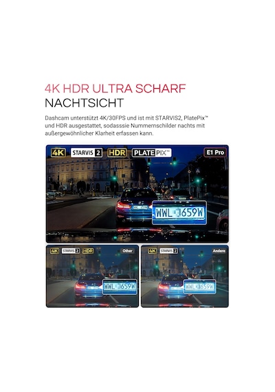 Vantrue E1 Pro 4k Hdr Starvıs 2 Araç Ön Kamerası, Cpl'li 5 Ghz Wifi Mini Araç Kamerası, Gps Sesli Komutlar, 15 Saniye. Tampon Park İzleme, Harika Gece Görüşü, 1,54 İnç 160 Gizli Araç Kamerası, Maks. 1tb Vantrue E1 Pro 4k Hdr Starvıs 2 Araç Ön Kamerası, Cpl'li 5 Ghz Wifi Mini Araç Kamerası, Gps Sesli Komutlar, 15 Saniye. Tampon Park İzleme, Harika Gece Görüşü, 1,54 İnç 160 Gizli Araç Kamerası, Maks. 1tb