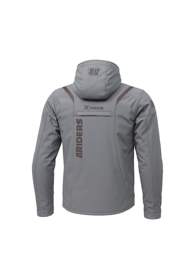 4riders Rex Pro Korumalı Softshell Motosiklet Montu Gri