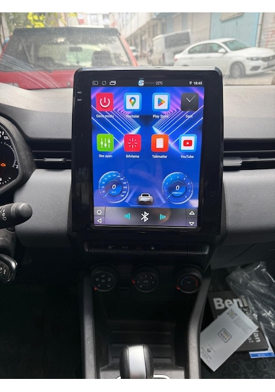 Snp Serisi Renault Clio 5 Uyumlu Tesla Ekran 4-64gb Hafıza Multimedya Sistemi Ve Geri Görüş Kamerası 9.7''