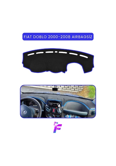 Fıat Doblo 2000-2008 Aırbagsız Torpido Örtüsü Güneşten Korur Kolay Montaj Tam Uyum Tb5