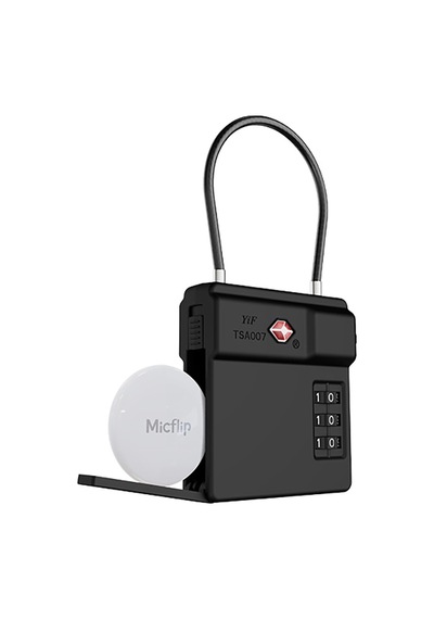 Micflip P25 Tsa Kilit Ve Find My Takip Özellikli Valiz Seyehat Kiliti Siyah