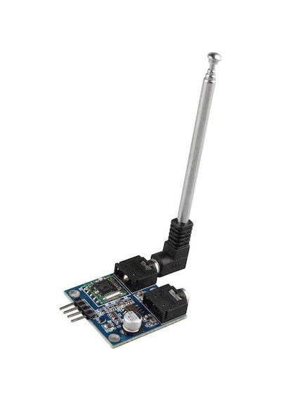 TEA5767 FM Stereo Radyo Alıcı Modülü + Anten  I2C Dijital Programlanabilir Düşük Güç 76Mhz-108Mhz