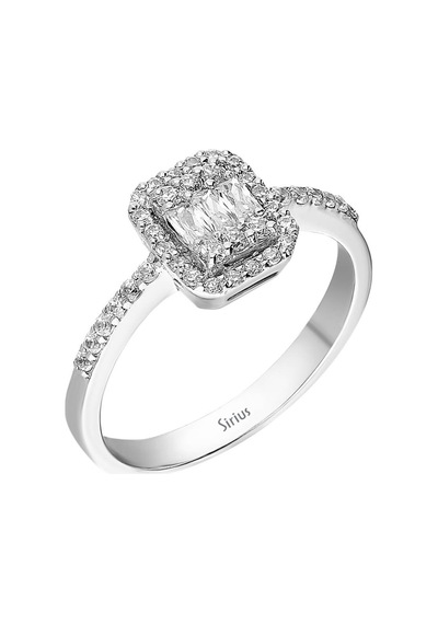 Sirius F Renk 0,40 Karat Baget Pırlanta Yüzük 0817R0244