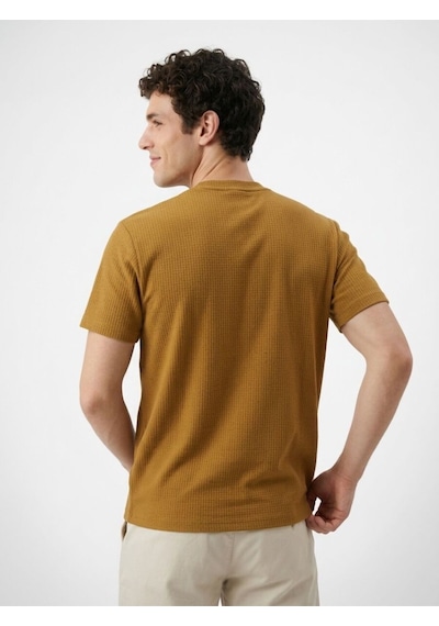 Regular Fit Erkek Tshirt K.kol Camel