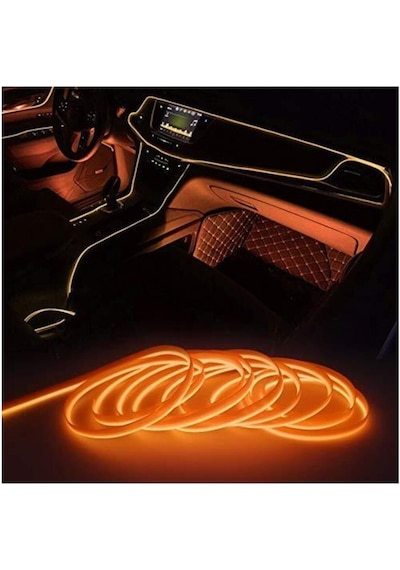 Neon Ip Fitil Turuncu - Işıklı Torpido Fitili Neon Ip - 2 Metre (529125068)