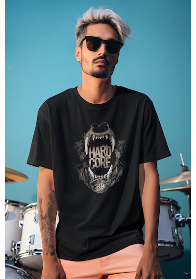 Stil X Yeni Sezon Oversıze Erkek T-shırt, Sizi Anlatan Tasarımlar Siyah-4
