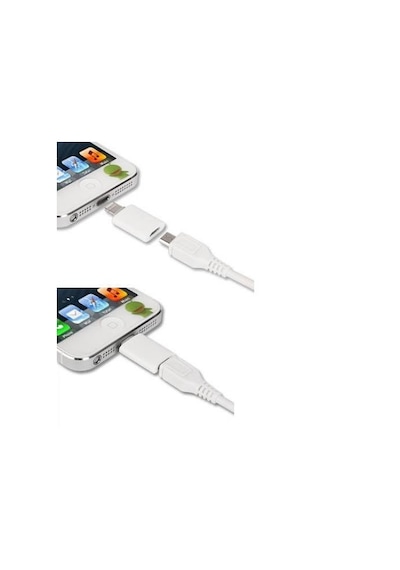 Tkz 2045 Micro Usb Apple Uyumlu iPhone Lightning Çevirici Dönüştürücü Adaptör