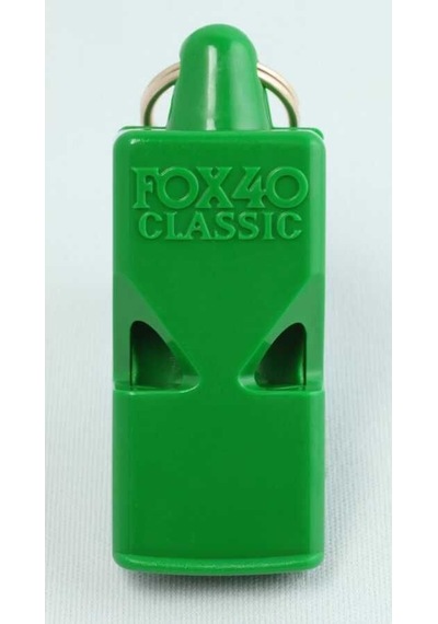 Fox 40 Classic Safety Neon Yeşil-bileklikli Düdük 9935-1400 Siyah - Beyaz