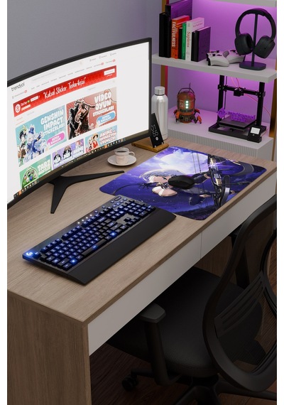 The Eminence İn Shadow Anime V2 - 48x40 Xl Gaming Kauçuk Kaymaz Taban Mouse Pad Fare Altlığı