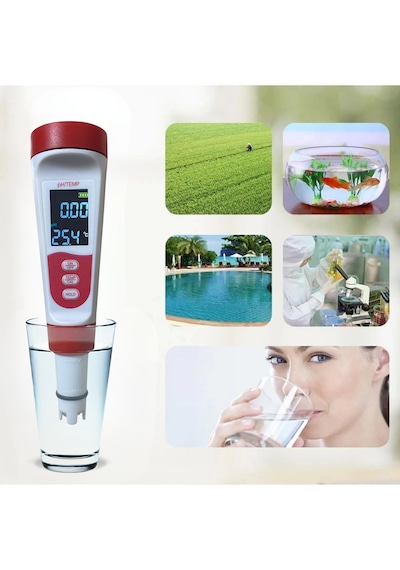 2 In 1 Ph Sıcaklık Ölçer Led Li Sıcaklık Göstergeli Ph Cihazı 1
