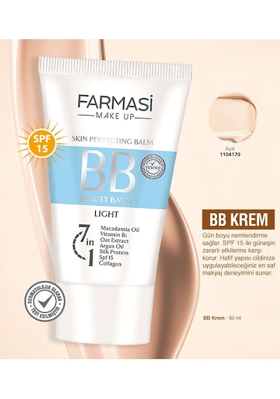 Farmasi BB Fondöten 15 Spf Light 01 50 ML