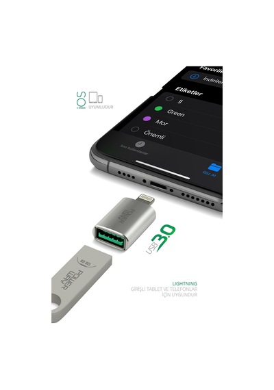 Powerway Lightning to USB 3.0 Çevirici